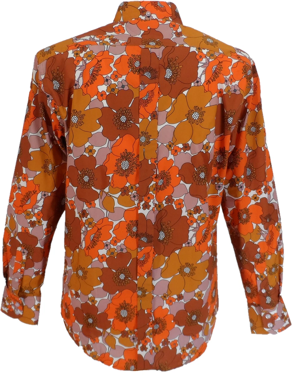 Mens Flower SHIRT - Psychedelic Floral Purple