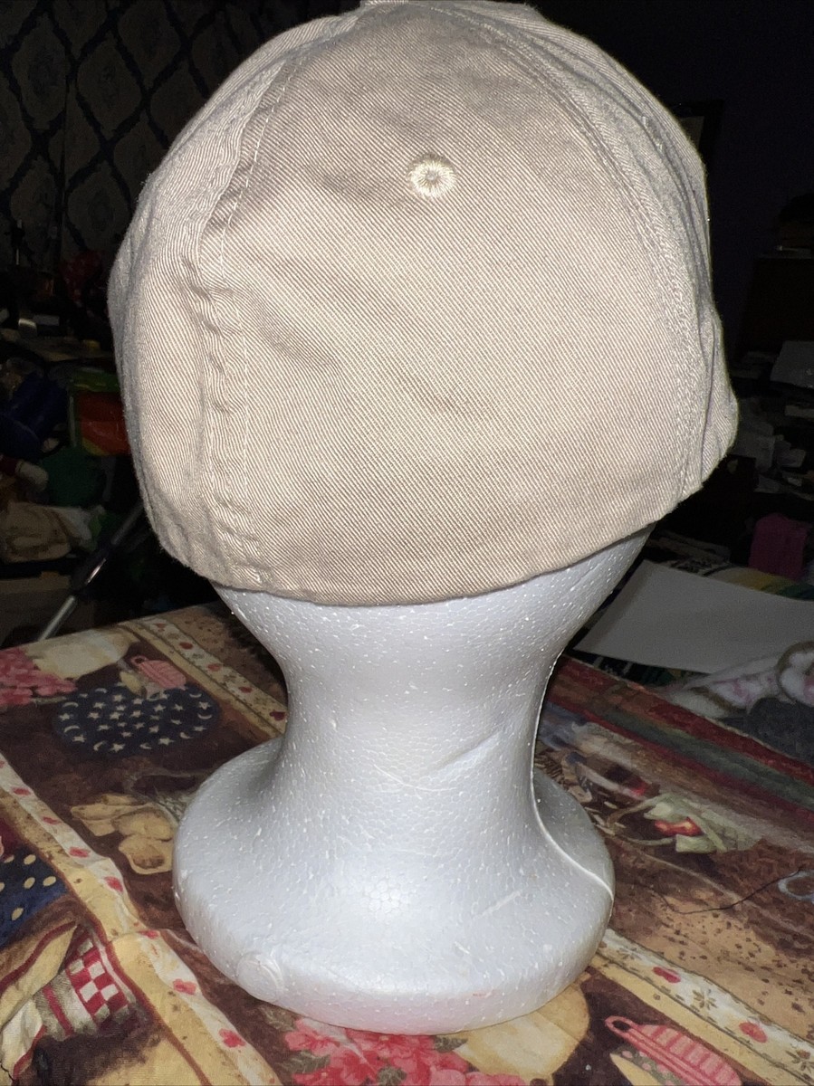 Eddie Bauer Baseball Hat Fitted Cap Beige - Embroidered View 6