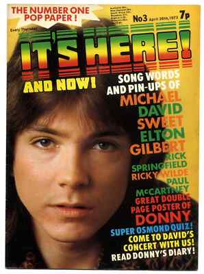 ITS HERE & NOW Magazine  April 28 1973 Sweet Bee Gees Elton John Paul McCartney