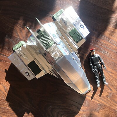 Gi Joe Action Force Sky Shark Chrome+Black Major Action Figur Vintage