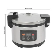12L Commercial Pearl Cooker Automatic Pearl Maker Bubble Tea Cooker W/Spoon