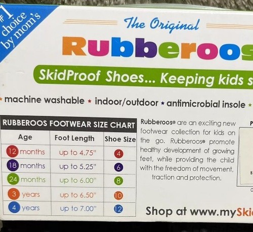Rubberoos SkidProof Shoes Slipper Navy Football Basketball Baseball Size 6 - Picture 3 of 4