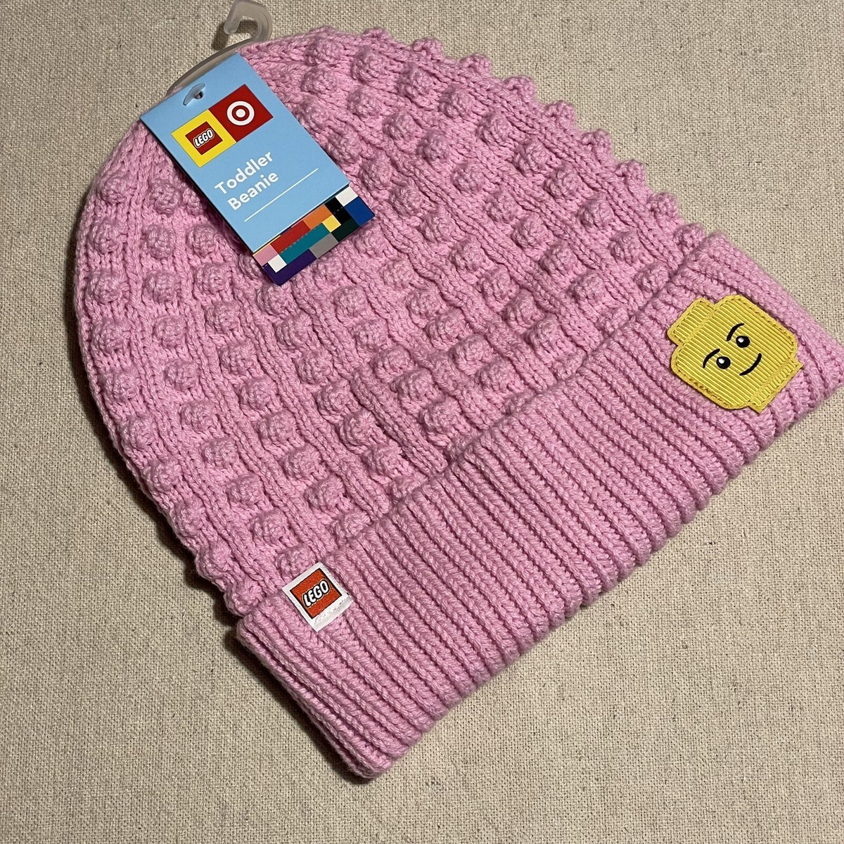 New Toddler LEGO Minifigure Patch Beanie Hat LEGO Collection x