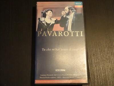 LUCIANO PAVAROTTI Tu che m'hai preso il cuor 1994 DECCA VIDEORAI VHS PAL