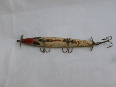 オールドウッドベイト、鰯 Vintage 4 Inch Wood Smithwick Devil Horse Fishing Lure Lot K