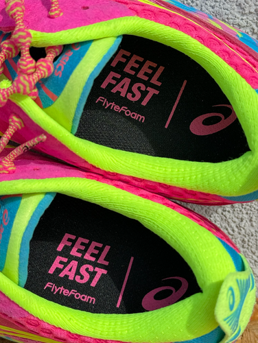 ASICS Gel-Noosa Tri 12 Womens Running Shoes Neon PINK Size UK8.5 EU42.5 1012B125 - Picture 15 of 17