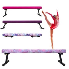 8FT Adjustable Foldable Gymnastics Balance Beam,Home Gym Equipment,Easy Assem...