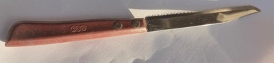 alt Messer Made in Czechoslowakia KDS Kunststoff Griff  Sägemesser Gemüsemesser,