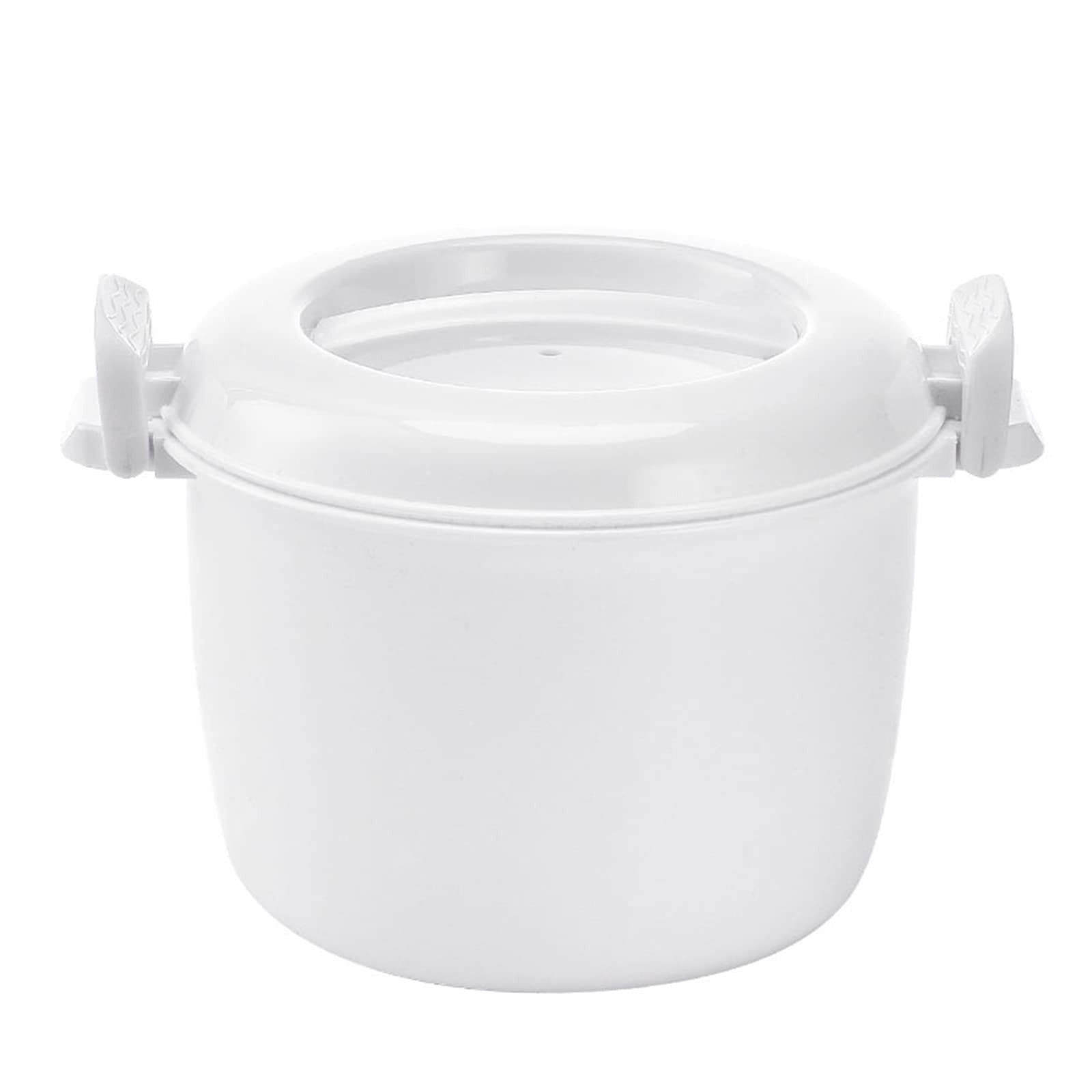 Microwave Rice Cooker Mini Steamer Maker Vegetable Pot Cookware Lid 18x18cm
