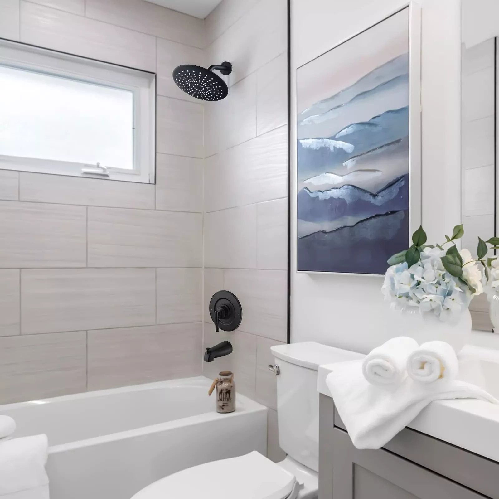 T2901 Shower Valve Kit (Matte Black) Posi-Temp Pressure Balancing Valve For Moen thumbnail 16