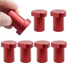 Unlorspy 6Pcs Aluminum Alloy Bench Dogs Clamps Red Woodworking Workbench Stop...