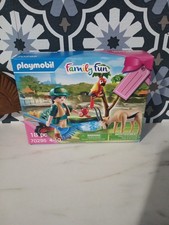 PLAYMOBIL Family Fun Zoo Playset 70295 with Gazelle Parrot Pond Zookeeper New