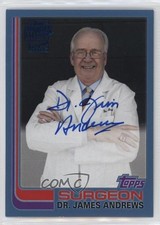 2019 Topps Archives Fan Favorite 1982 Design Blue /25 Dr James Andrews Auto 11ym