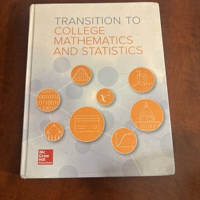 Transition to College Math & Statistics Student Edition. McGraw Hill. Pre-Owned
