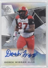 2021 SP Game Used Edition CFL Auto Derek Wiggan #A-DW Auto 7l6