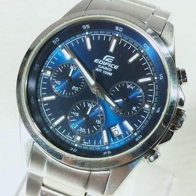 Casio Edifice EFR 527 Chronograph Quartz Watch Mens Stainless Steel Band