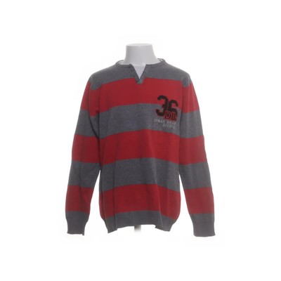 Y.F.K, Strickpullover, Größe: 134/140, Rot/Grau, Baumwolle, Streifen #6at