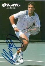Alex Corretja , tenis , Hiszpania , oryginalnie podpisany na LOTTO - karta z autografem