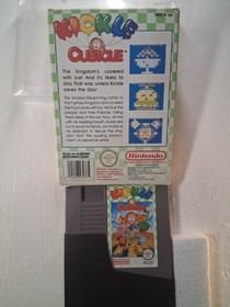 Kickle Cubicle Nintendo NES Video Game Cart PAL UK Version BOX AND CARTRIDGE.