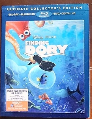 Pixar's Finding Dory Ultimate Collector's Edition Blu-ray 3D DVD No Digital