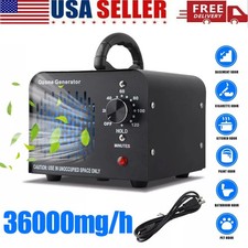 36000mg/h Ozone Generator Air Purifier Ionizer Ozonator Timer Home Air Cleaner