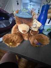 Boyds Bears Hugh Bear American Cancer Society Daffodil Days Plush with Denim Cap