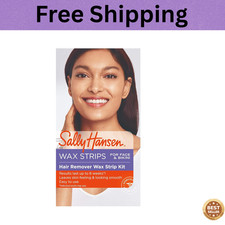 Sally Hansen Wax Kit 1 Count Pack of 2 , Strips For Face  Bikini