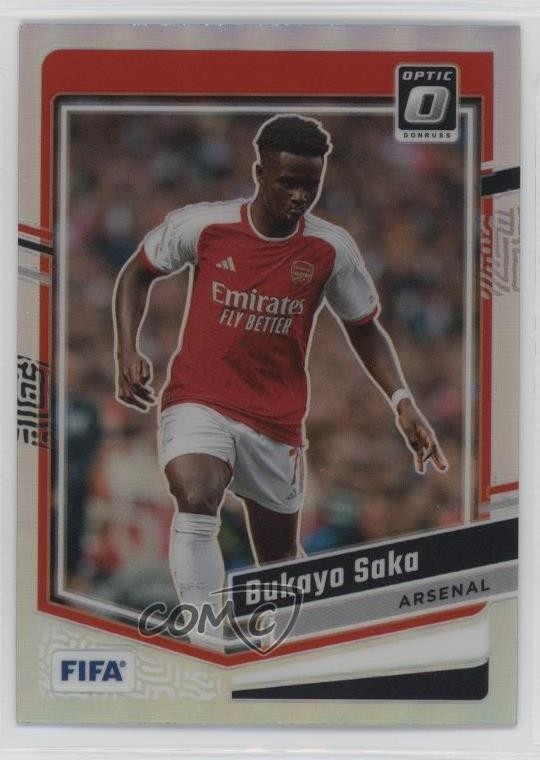 2023-24 Panini Donruss FIFA Optic Holo Prizm Bukayo Saka #72 12qx