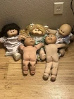 1978 -1982 Cabbage Patch Kid Dolls And Clothes W/ One Birth Certificate 5 Dolls