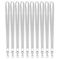"10Er-Set 16,9\\\" Polyester-SchlüSselband Mit Karabiner, Grau FüR Keys"