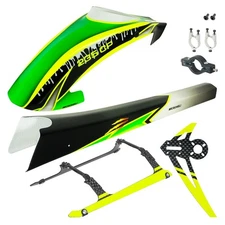 MH Airbrush Fiberglass Green Scratch Fuselage Combo - BLADE REVOLUTION 235 CP