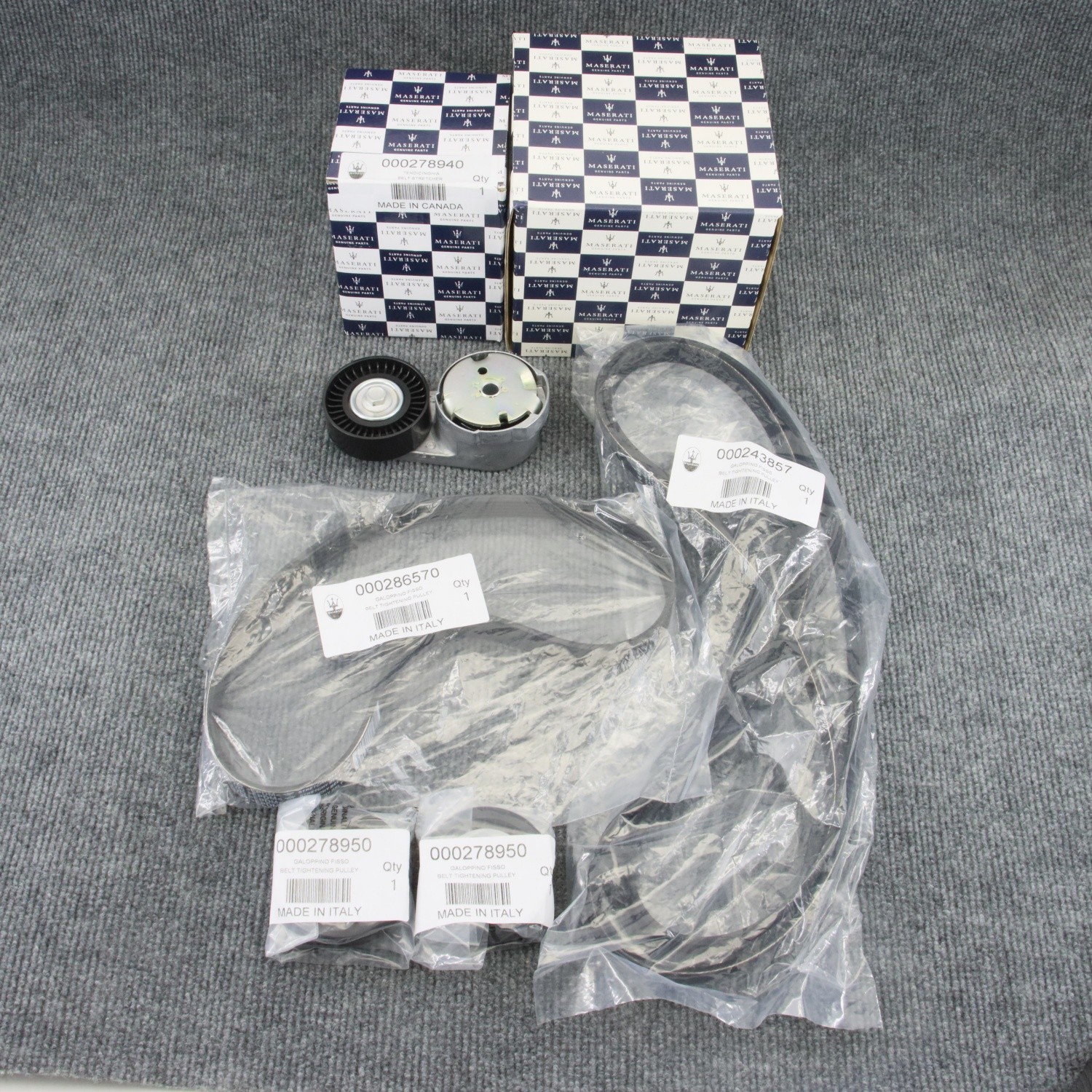 Maserati Ghibli 2014-2016 Alternator belts 5 pcs