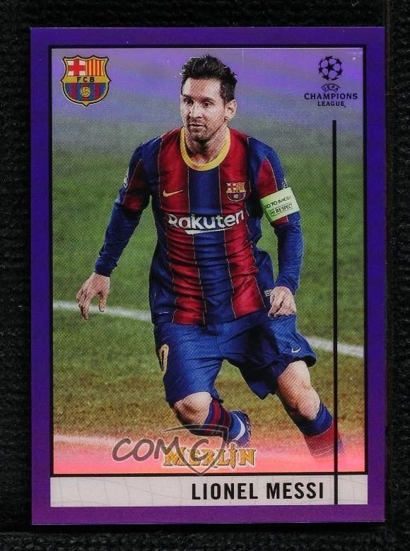 2020-21 Topps Merlin Collection Chrome UCL Lionel Messi #1 for