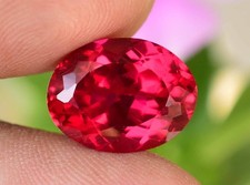 Natural Red Painite 9.65 Ct Oval AGL Certified Mogok Best Rare Loose Gemstone