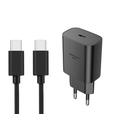 25W European USB Super Fast Charger Europe Travel Adapter Plug Block for Sams...