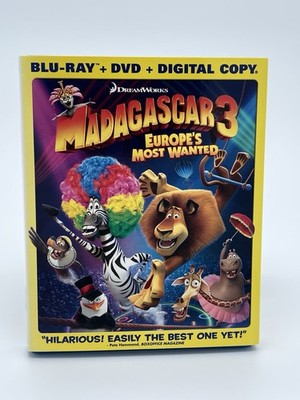 Madagascar 3: Europe's Most Wanted [Blu-ray + DVD] w/slipcover