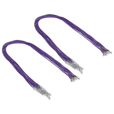 20Pcs 24" Waxed Necklace Cord 2mm Bracelet String Lake Blue