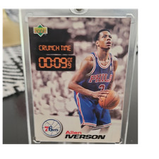 Upper Deck 1997-98 Nestle Slam Dunk Allen Iverson Crunch Time #CT 33 76ers