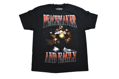 DC Comics Peacemaker And Eagly Give Peace A Second Chance Mens Shirt New 3XL