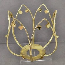 Vintage Hollywood Regency Lotus Lamp Inner Lotus Shade Replacement Frame Only