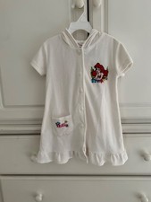 Y2K Disney Princess Little Mermaid Ariel Swimsuit Hooded CoverUp Girls Size 5