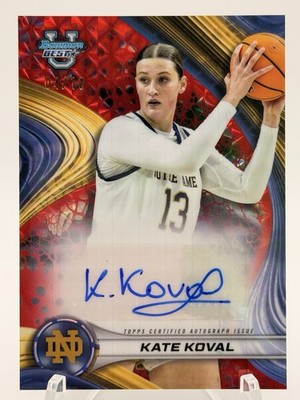 2024-25 Kate Koval Bowman Best Auto Red /10