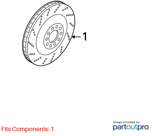 Audi R8 V10 4S Front & Rear Brake Disc Rotor Set of 4 2017 - 2023 OEM