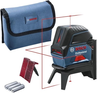 Bosch Professional Kreuzlinienlaser GCL 2-15 15m Halterung AA Zieltafel Tasche