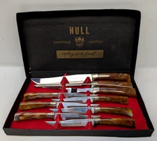 Westall Richardson 9 Pc. Carving Knife Set Sheffield England JOHN HULL CUTLERY