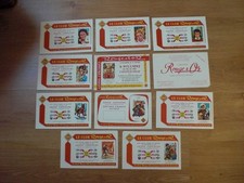 Lot anciens buvards publicitaires club rouge et or  blotter vintage