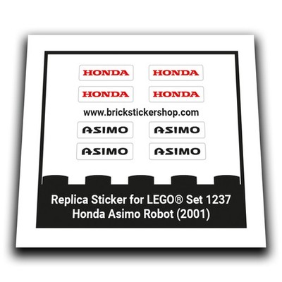 Replacement Sticker for Set 1237   Honda Asimo Robot