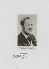 1940 Bridgewater Film Stars 8th Series William Powell #41 j2k