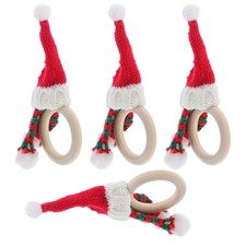 4 Pcs Napkin Holding Ring Holiday Table Decor Modern Rings Festive