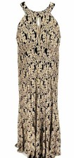 Size 16 MORGAN & CO Gold Lace Dress